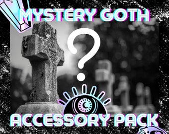 Nu Goth-sieradencadeauset - Spooky Goth Mystery Surprise Bag Cadeaupakket sieraden Pastel Goth Skull-accessoires
