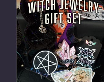 Witch Accessory Gift Set - Wicca Jewelry Mystery Surprise Bag Pagan Gift Package Jewelry Goddess Wiccan Accessories