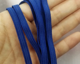 1/4" Inch Mask Making Elastic - Navy Blue Flat Elastic for Masks Sewing - Free Shipping USA - Super Soft! Quarter Inch