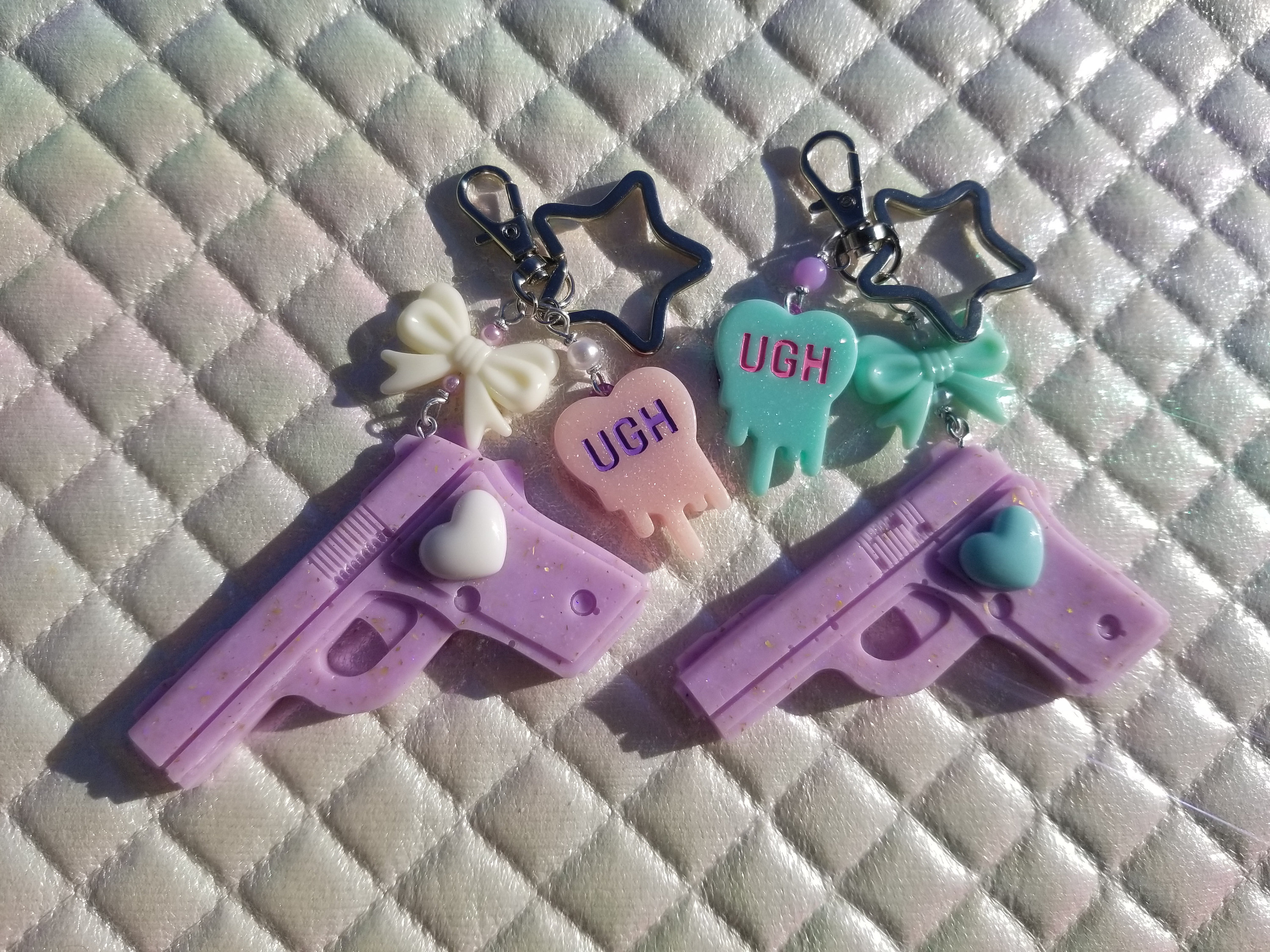 Menhera Gun Keychain Yami Kawaii Ita Bag Charm Pastel Goth - Etsy Denmark