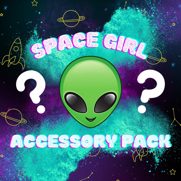 Space Accessory Lucky Dip - Alien Mystery Surprise Bag Yami Kawaii Gift Package Jewelry Pastel Goth Gacha Anime Uchuu Kei Accessories