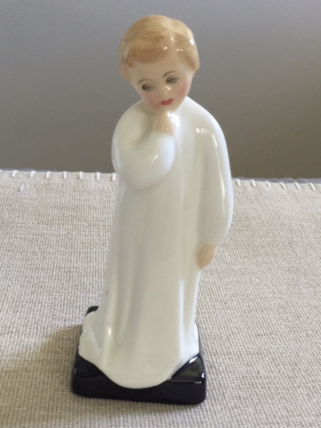 Figurine Royal Doulton Cheval Blanc Jeune Esprit - Ornement En Céramique Vintage Angleterre