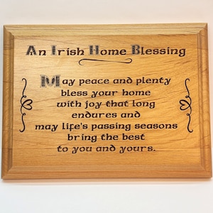 St. Patrick&#39;s Day Gift / Irish Gift / Irish Wall Art / Shamrocks / Irish Blessing Sign / Vintage Wall Hanging / St. Patrick&#39;s Day Decor