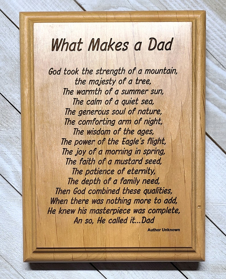 Father's Day Plaque, Step Dad Gift, Plaques With Sayings, Fathers Day