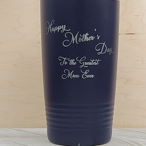 Personalized 20oz Tumbler, Custom Insulated Steel Laser Engraved Tumbler, Travel Mug, Corporate Gifts, Etched Tumbler, Monogram Tumbler