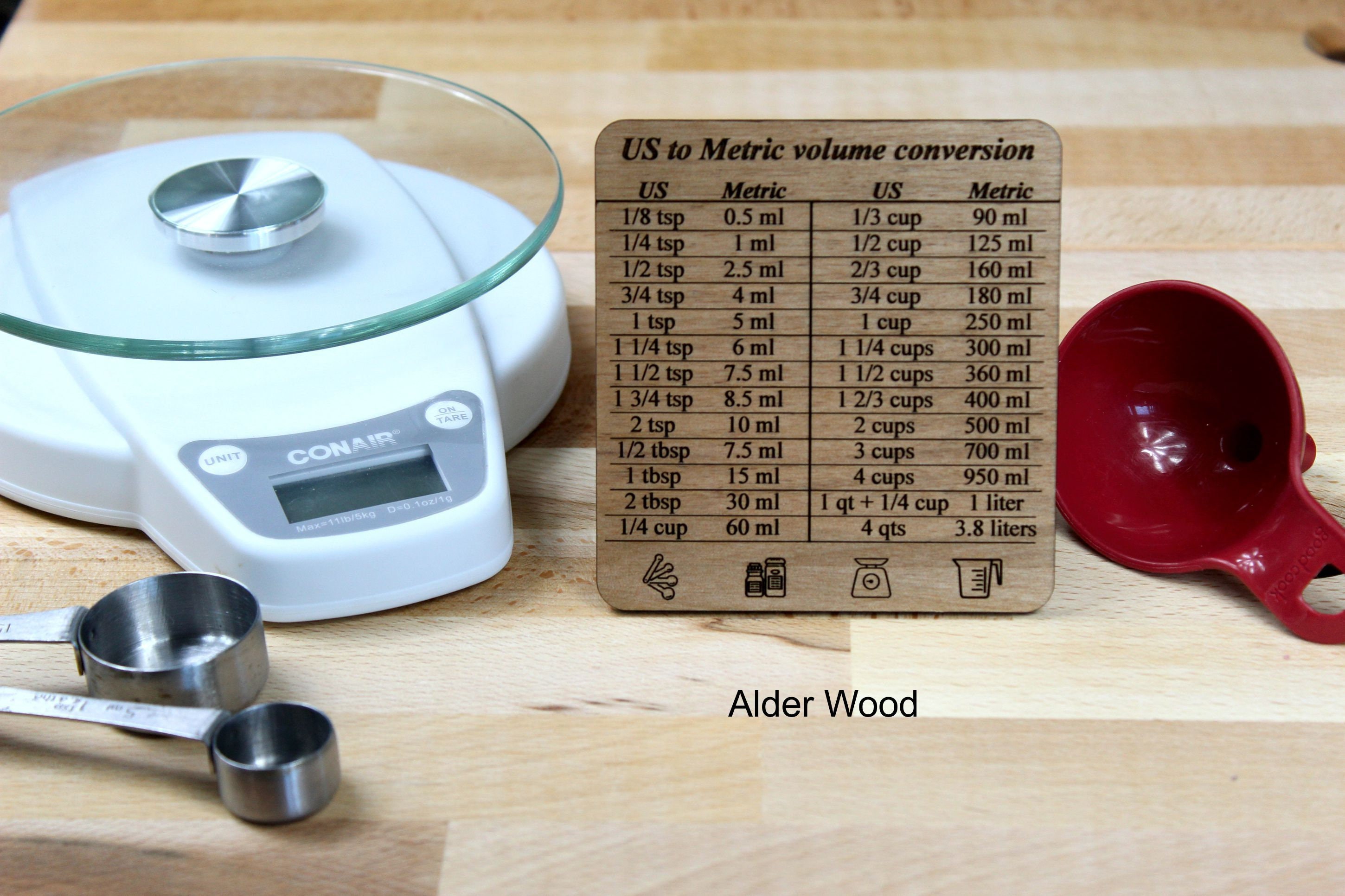 US to Metric Conversion Chart for Baking and Cooking - Etsy