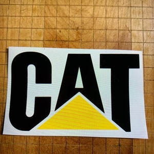 Caterpillar sticker decal CAT digger bulldozer tools tractor