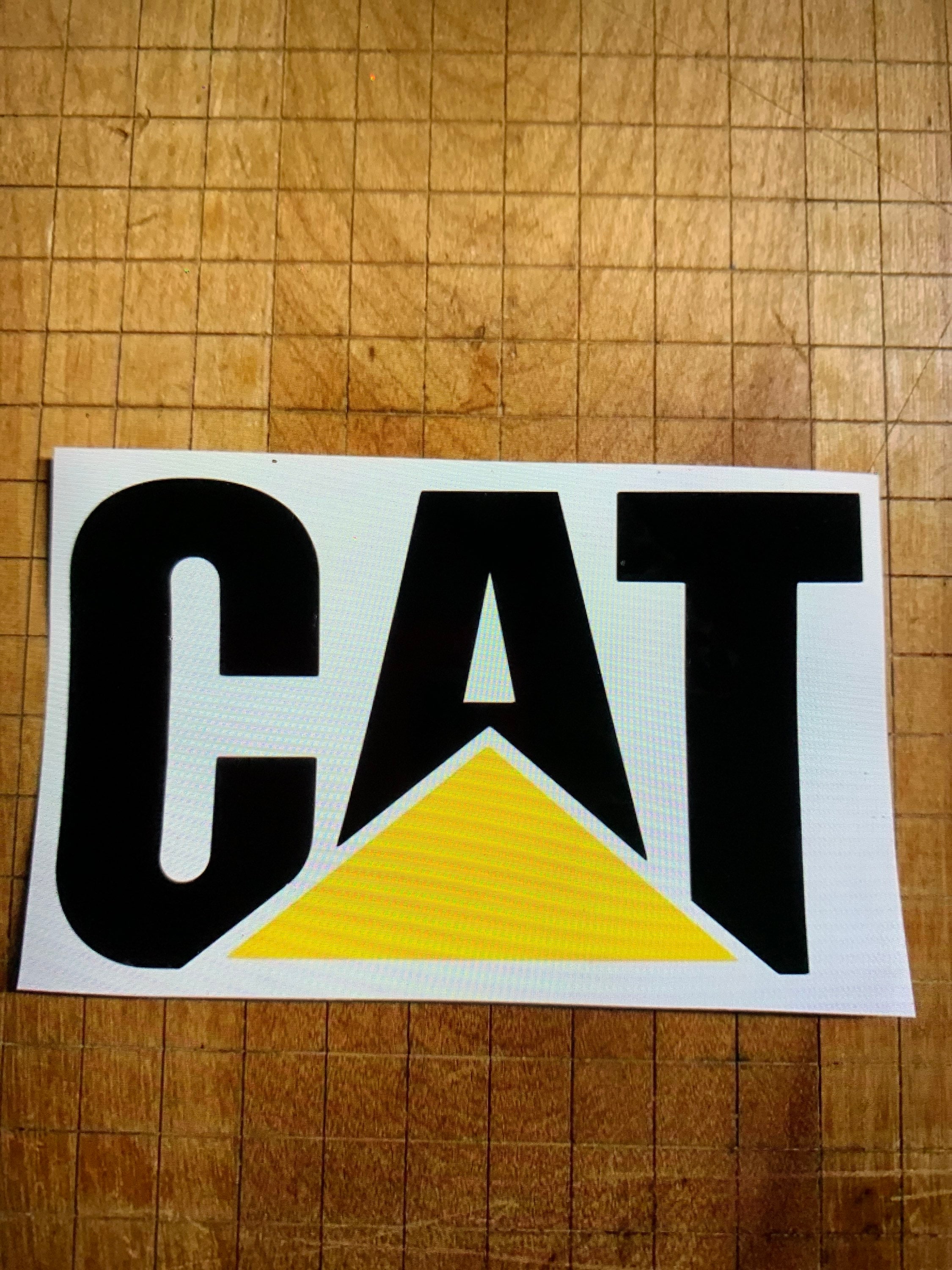 Caterpillar Sticker Decal CAT Digger Bulldozer Tools Tractor Etsy
