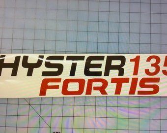 2-Hyster 60 fortis forklift decals stickers 
