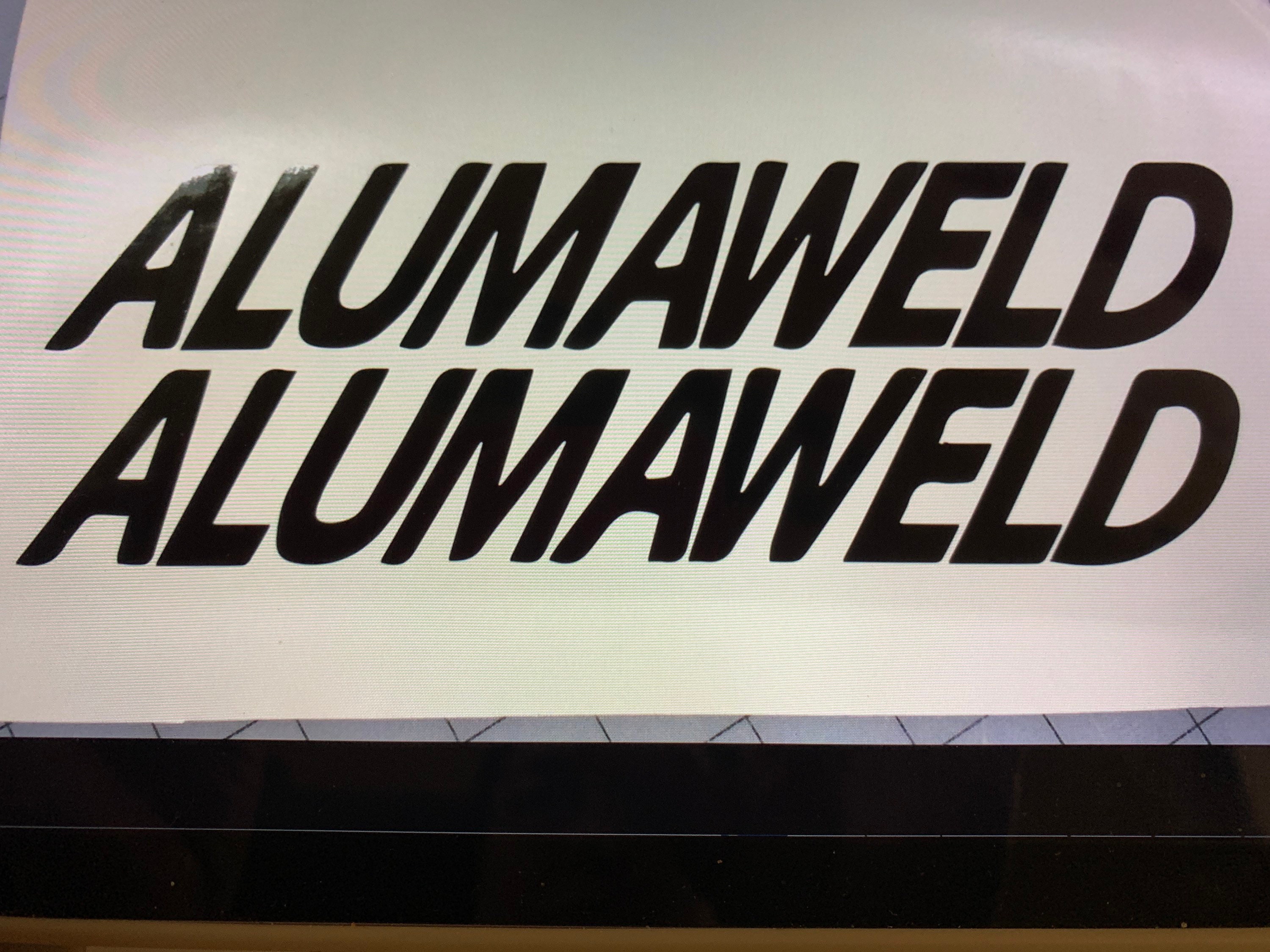 1 Pair of 4.5x28 Alumaweld Boat Hull Decals Black Etsy UK