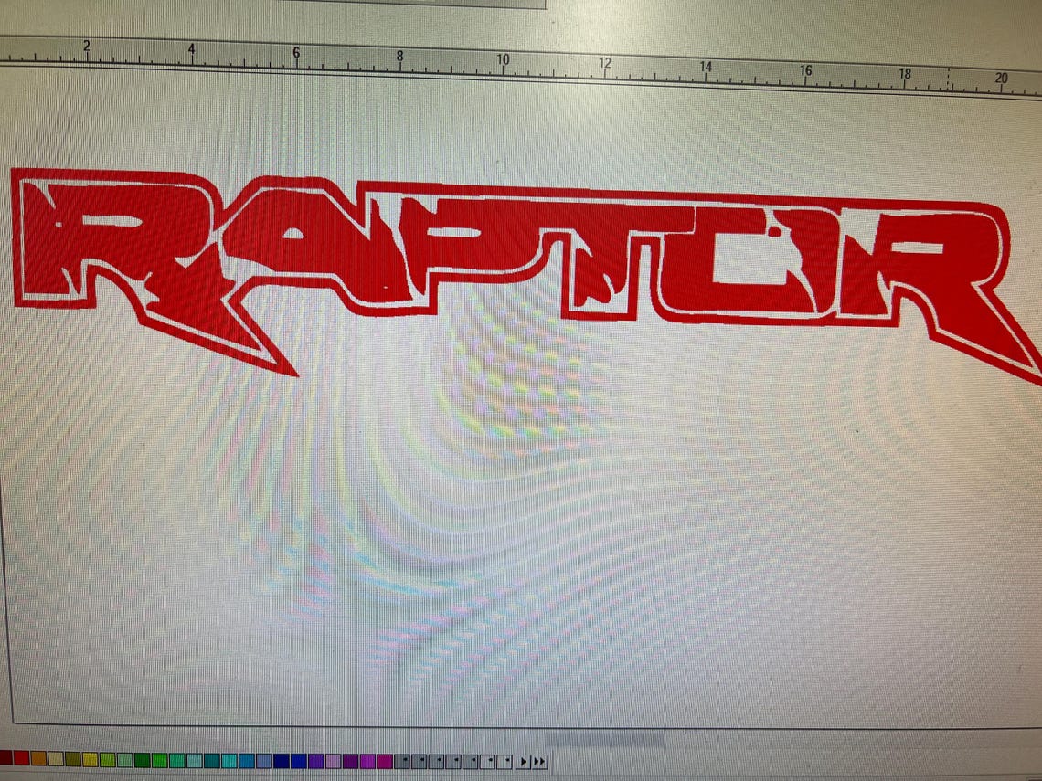 1 -ford Raptor Truck Side Bed Lettering Vinyl Decals Stickers Red 28 X ...