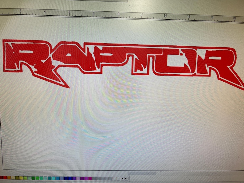 1 -ford Raptor Truck Side Bed Lettering Vinyl Decals Stickers Red 28 X ...