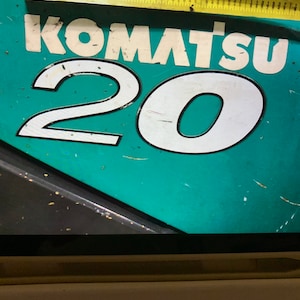 Komatsu 20 forklift decals image 2