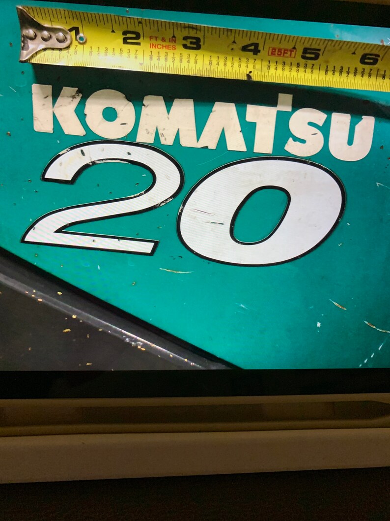 Komatsu 20 forklift decals image 2