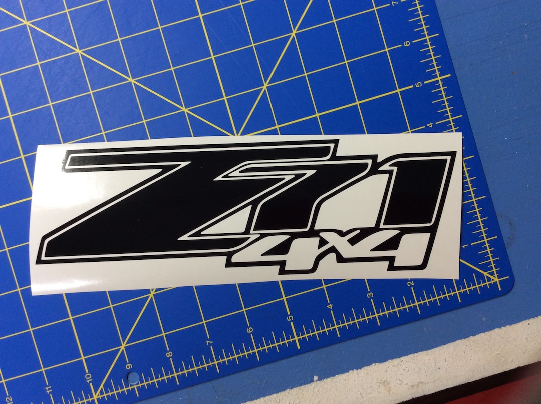 2- Chevy Z71 4x4 off Road Decal Truck Z71 Silverado Chevrolet Black ...