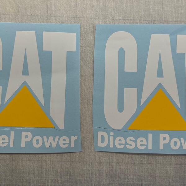 Cat Diesel Decal - Etsy