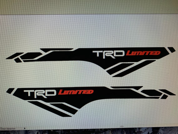 TRD 4x4 Limited Bedside Decals For Toyota Tacoma – Choose From 6 Colors (2-Piece Set)
