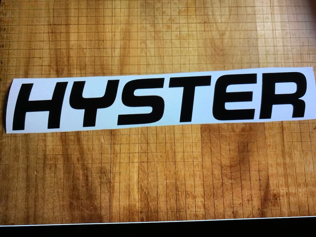 Set of 2 14 X 2.2 Hyster Forklift Decals Side Hood Etsy