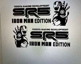 1-set SR5 Iron Man Edition/Pair Black Decals Toyota Tacoma Tundra Truck Vinyl decals