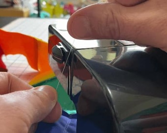 Thread Cutterz Ceramic Peel n' Stick Flat Mount - Black