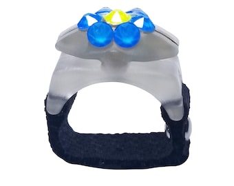 Electric Flower Crystallized Glow-In-the-Dark Ring