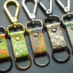 Keychain, Teardrop Swivel Snap Hook, Leather Keychain, Key Clip, Keychain With Split Key Ring, Key holder,Key organizer,Car Key Holder,EDC