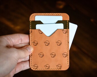 Minimalist Leather Wallet, Cash Pocket, Card Sleeve, Three Pocket Wallet, Slim Wallet, Leather Card Holder, Personalized Wallet, EDC