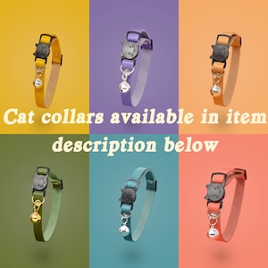 Cat Tag Leather Tag Silent ID Tag Personalized Cat Tag image 6