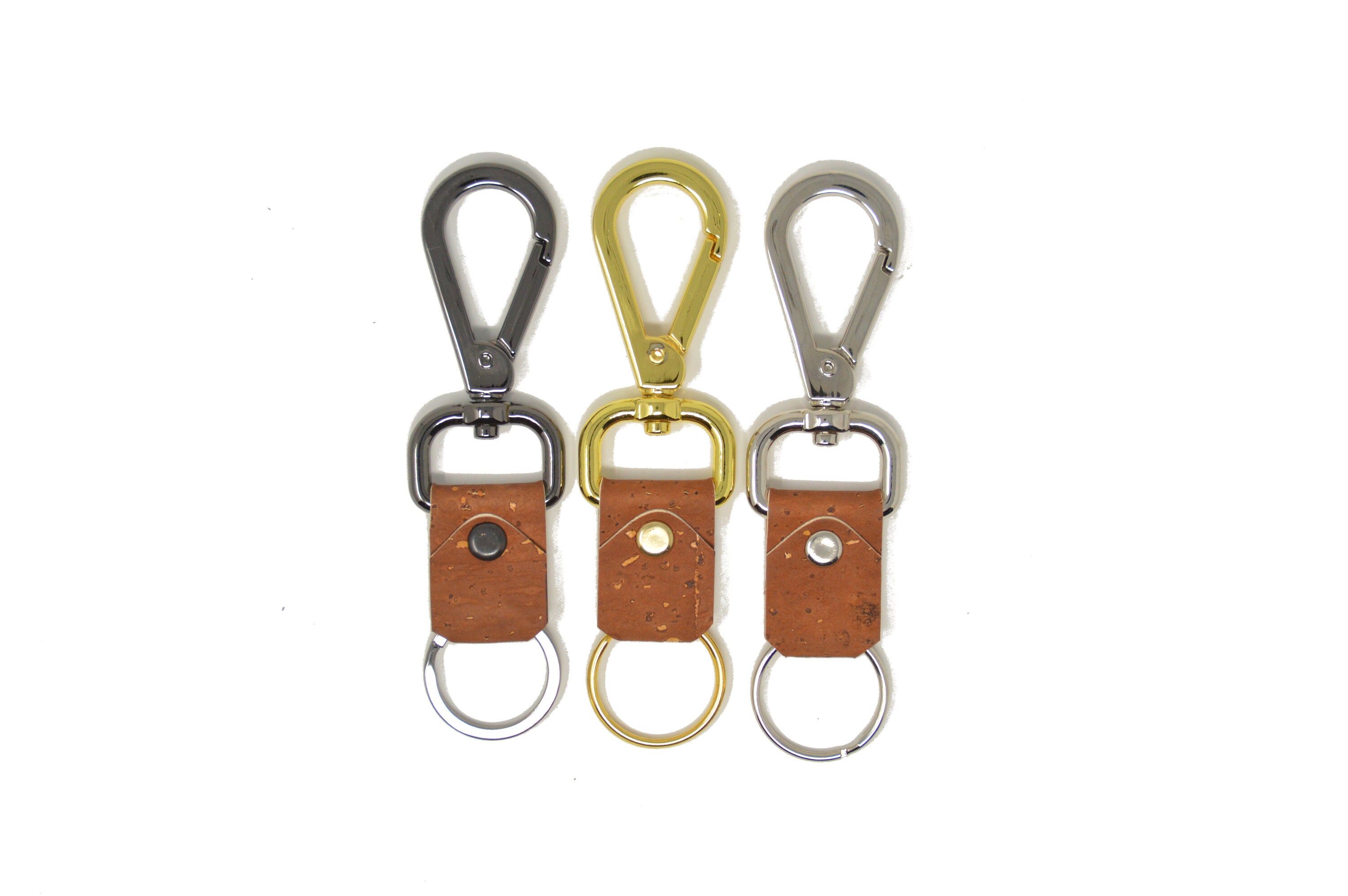 Keychain, Cork Teardrop Swivel Snap Hook Key Clip, Cork Keychain, Keychain  With Split Key Ring, Key Holder, Key Organizer,vegan Keychain,edc 