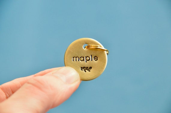 Personalized Dog Tag,Dog Gift,Gold Tag,Engraved,Brass,Dog Collar Tag,Custom,Dog ID Tag,Small Dog Tag,Pet Tag,Dog Name Tag,Puppy Tag,New Dog