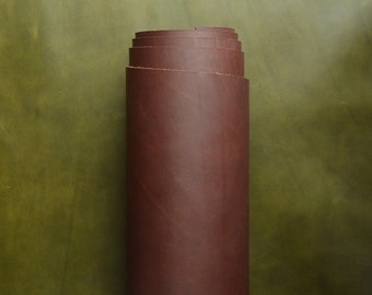 Brown Leather Hide, Full Grain Leather, Acadia Leather, Leather Craft, Leatherwork, Double Shoulder, Leather Side