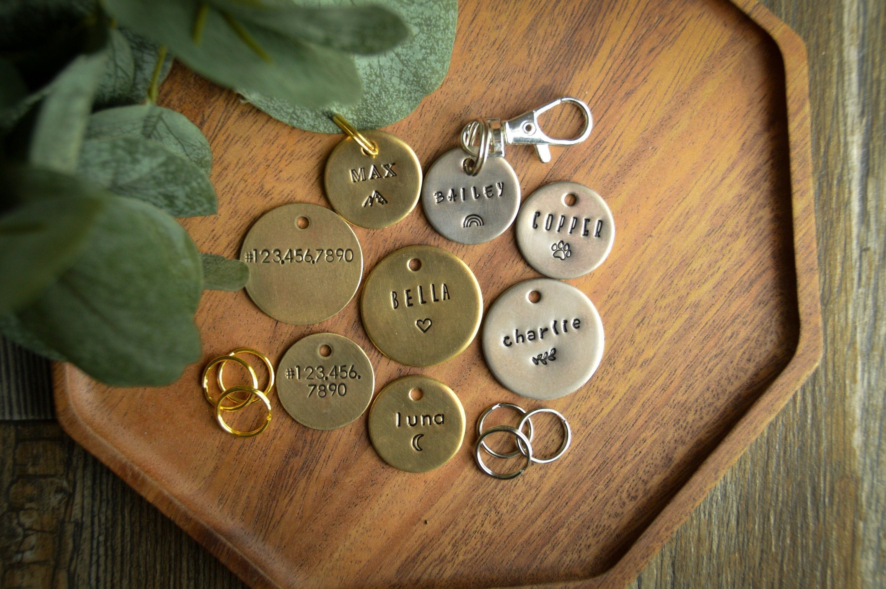 Dog Tag, Dog ID Tag, Pet Tag, Dog Name Tag, Personalized Pet Tag, Puppy Tag, Metal Stamped Pet Tag, Hand Stamped Tag, Dog Pendant, Dog Charm