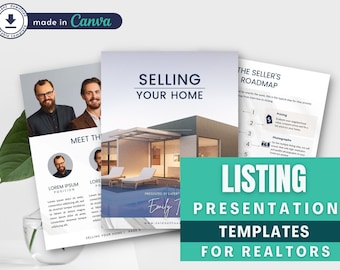 Listing Presentation Template, Real Estate Listing Packet, Listing Guide, Home Sellers Guide, Realtor Listing Template Real Estate Marketing