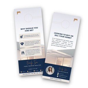 Real Estate Door Hanger Template, Printable Door Hanger Template, Real ...