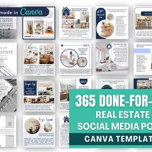 365 Realtor & Real Estate Social Media Post Templates For Marketing Advertising And Lead Generation On Instagram Facebook Advertisement