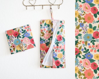 Rifle Paper Co. - Ekologiczne etui na chusteczki, podróżny uchwyt na chusteczki, ekologiczne etui na chusteczki, wiszące etui na chusteczki