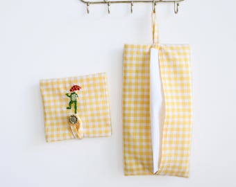 Eco Tissue case, Travel Tissue Case Holder, Eco Pocket tissue, Hung tissue case