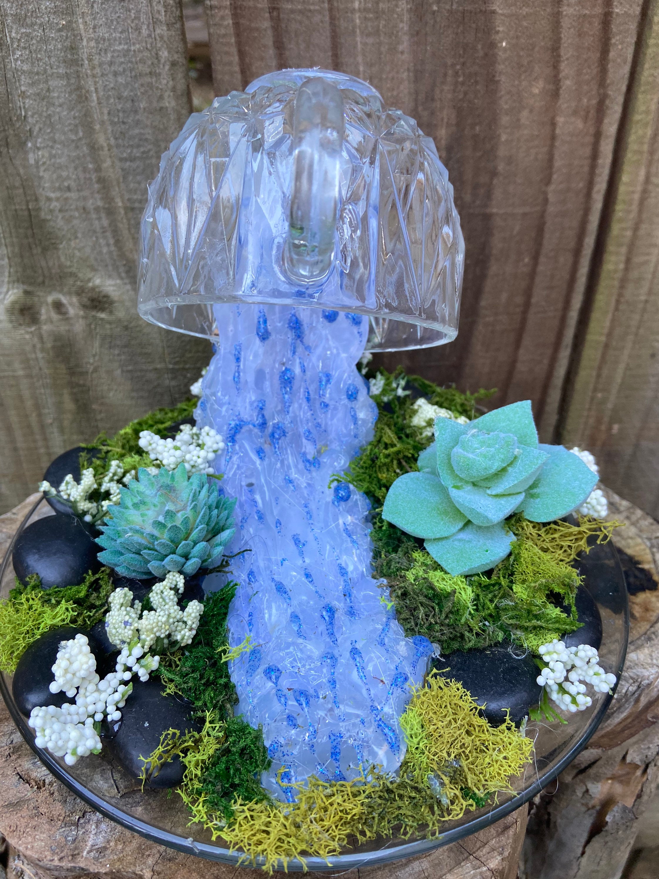 Waterfall Cup Mug Natural Moss Cascade Levitating Cup Floating