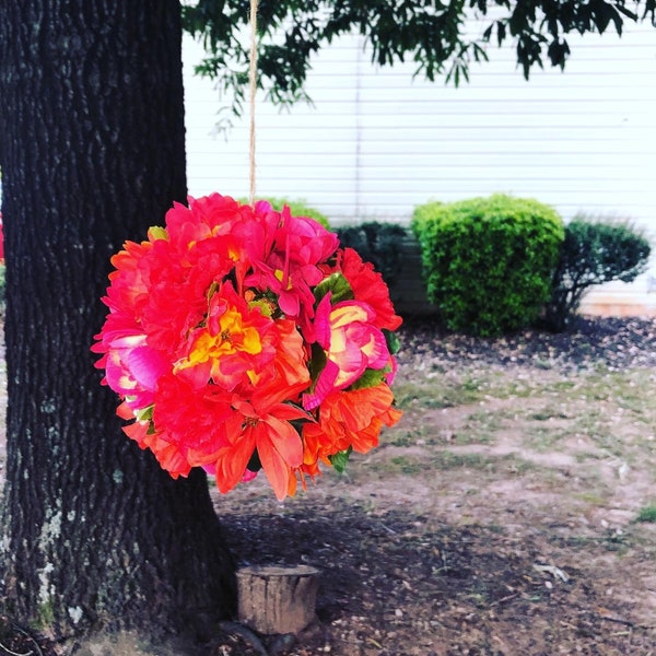 Orange Kissing Ball Etsy