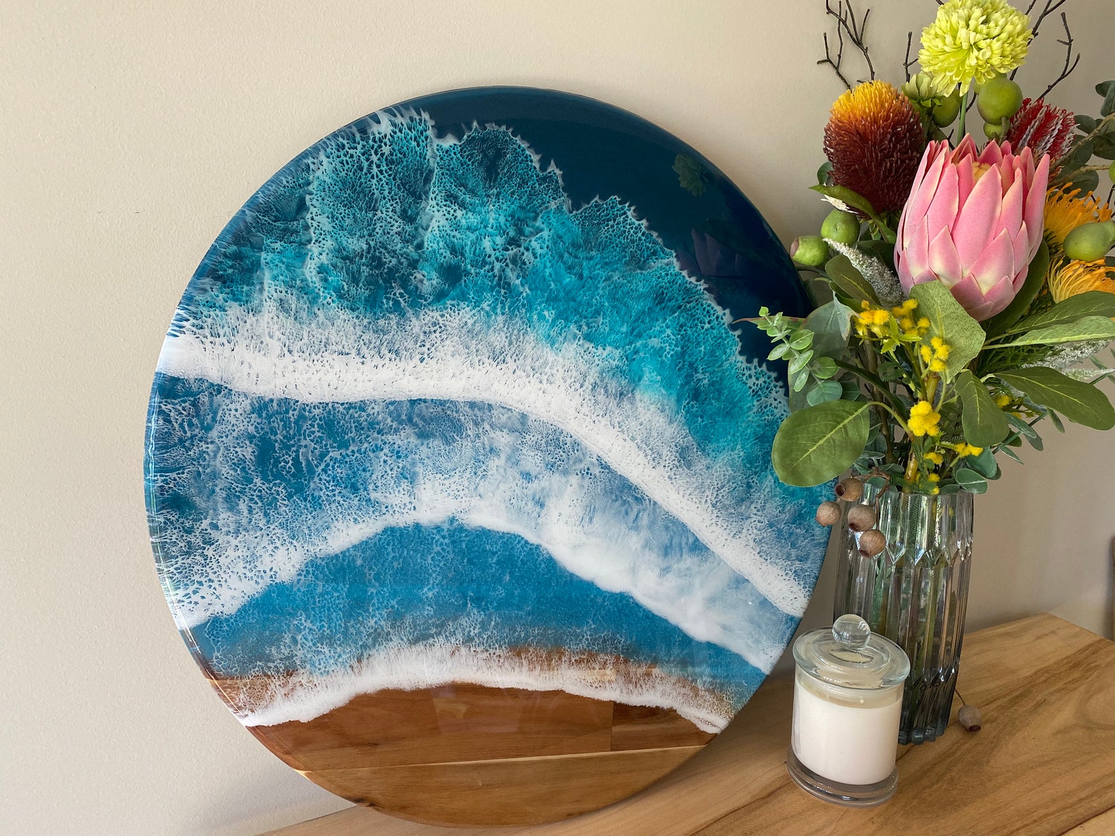 Large Round Wall Art Etsy