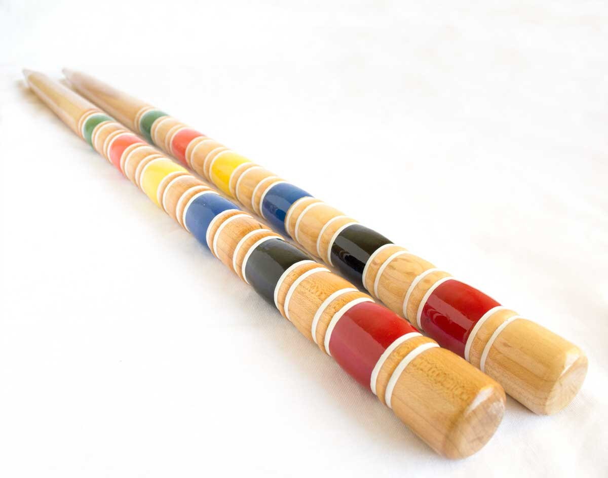 6 Player Croquet Set W/ 24 Handles Etsy