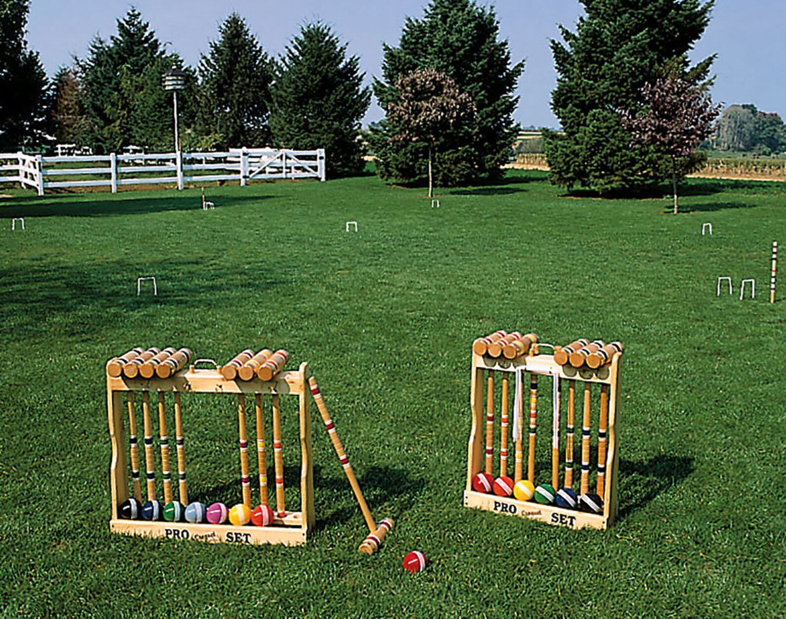 6 Player Croquet Set W/ 24 Handles Etsy
