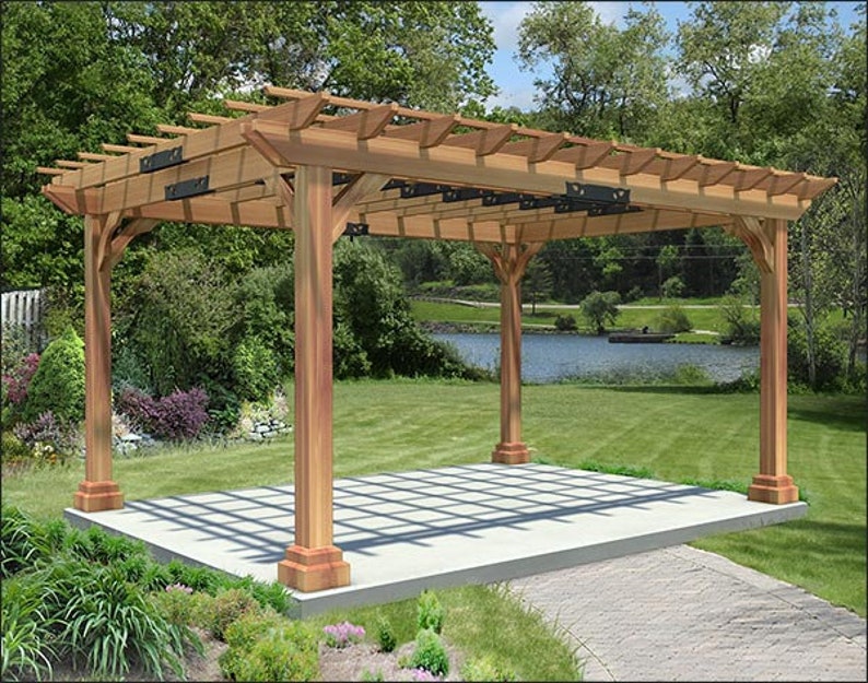 Fifthroom Garden Pergola 10ft x 12ft Durable Outdoor Western Etsy