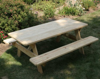 Fifthroom Treated Pine 10' Picnic Table w/ Attached Benches