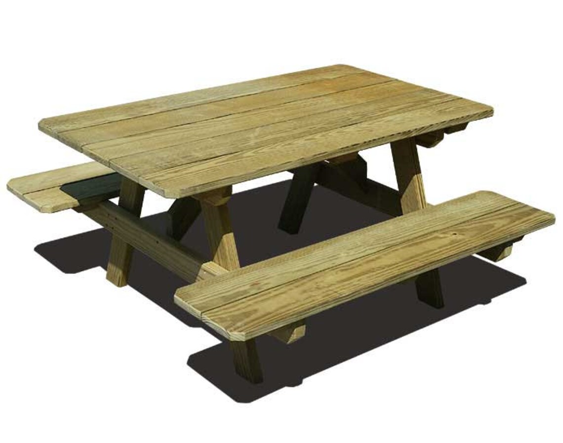Treated Pine Kid's Picnic Table Etsy