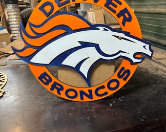 Large Man Cave Sign Broncos