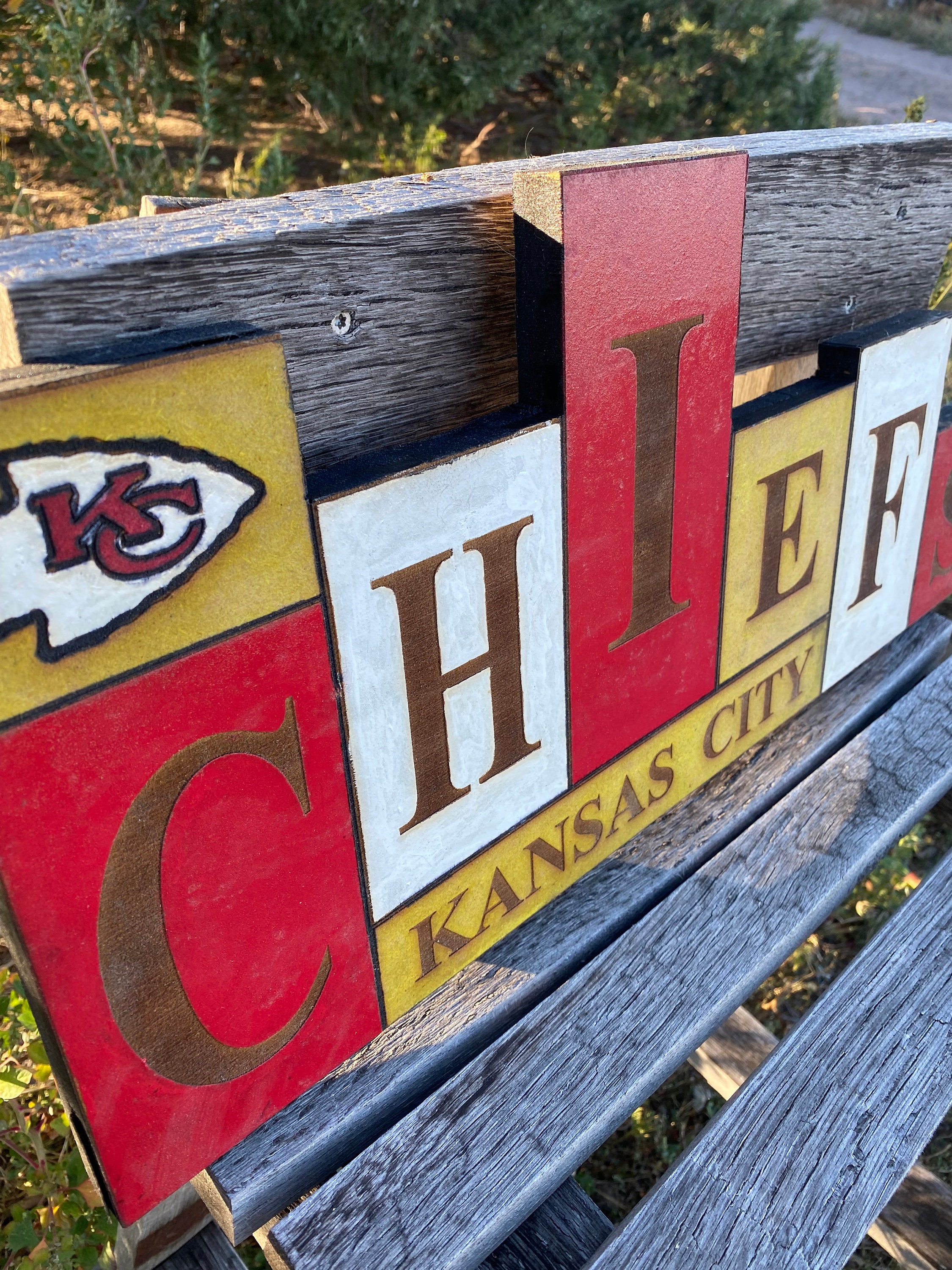 Vintage Chiefs Sign - Etsy