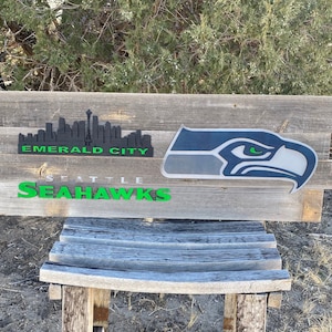 Seahawks Barnwood Sign