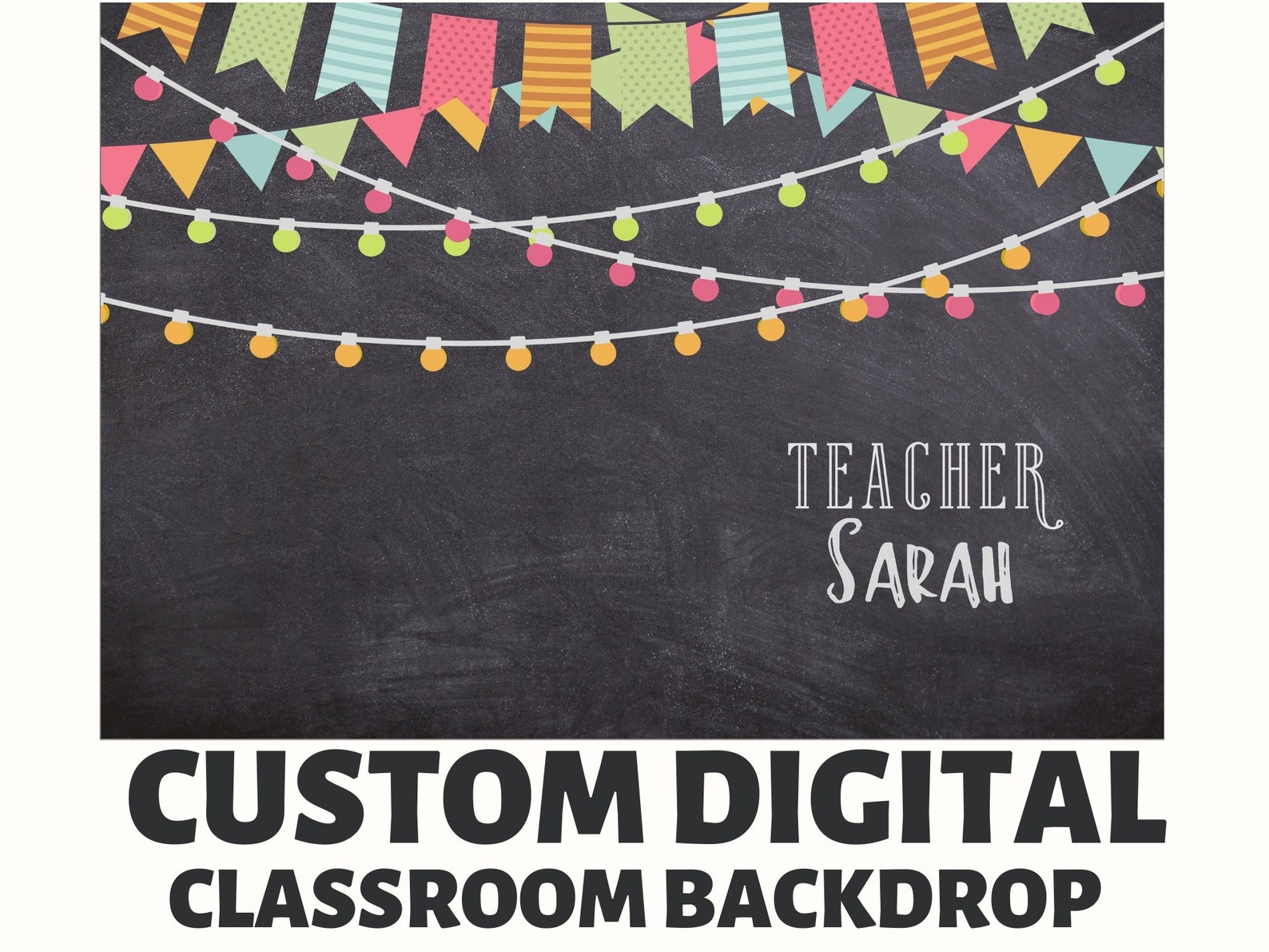 Online ESL Teacher Backdrop for Online ESL Teachers Etsy