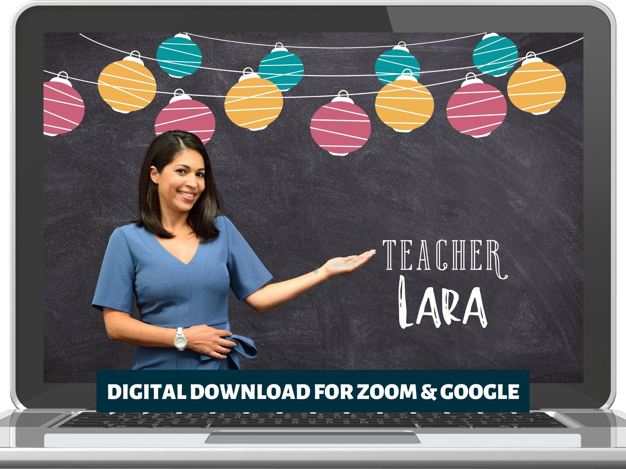 DIGITAL Custom Online Teaching Background Classroom | Etsy